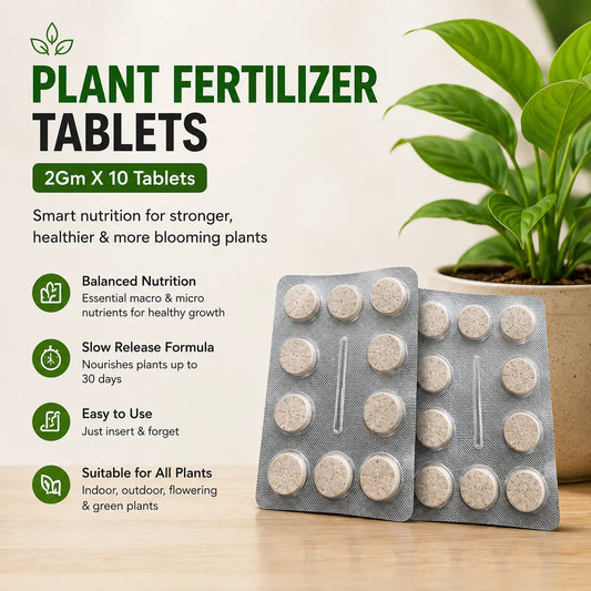Organic Style Slow Release Plant Nutrient Tablets | Long Lasting Plant Food Tablets for Home Gardens Balanced Nutrition Fertilizer Tablets for Plants