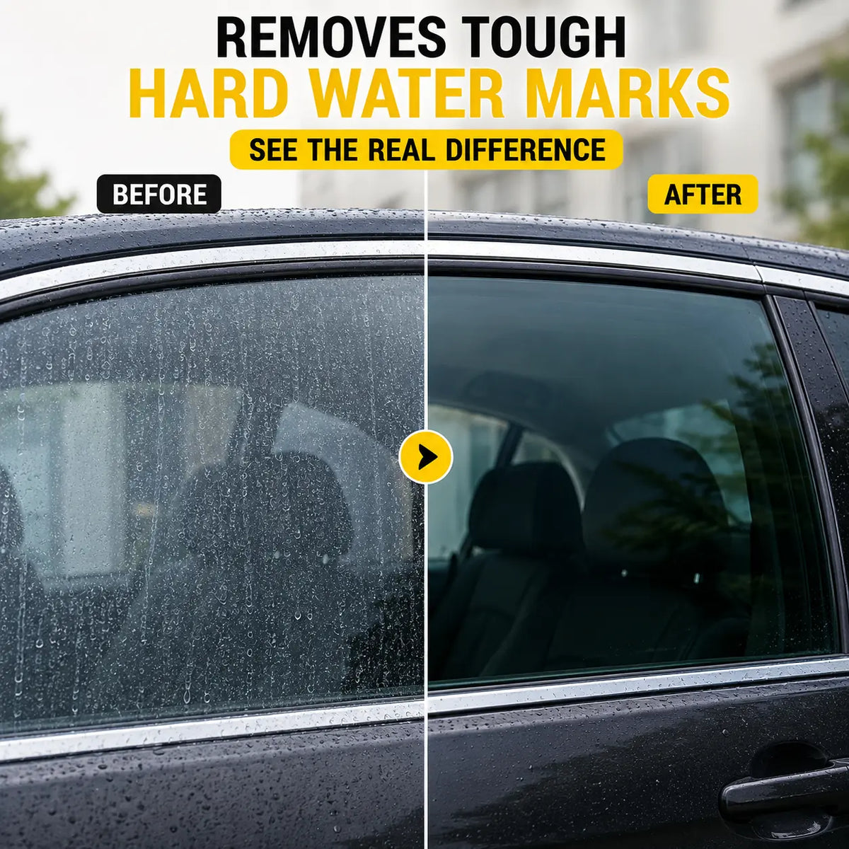 Hard Water Mark Remover for Glass | 200ML | Car Glass, Mirror, Windows & More