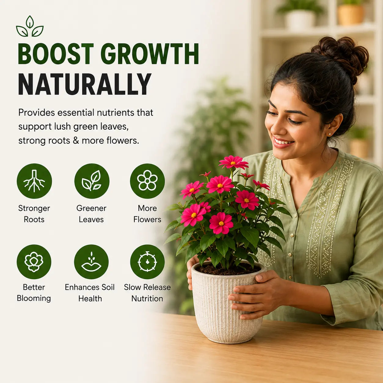 Organic Style Slow Release Plant Nutrient Tablets | Long Lasting Plant Food Tablets for Home Gardens Balanced Nutrition Fertilizer Tablets for Plants