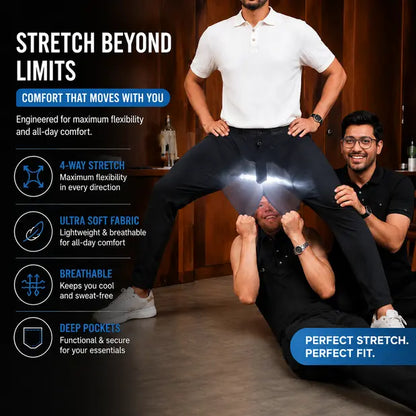 Combo Dark grey & Black Men's NS Lycra Track Pants ( pack of 2)