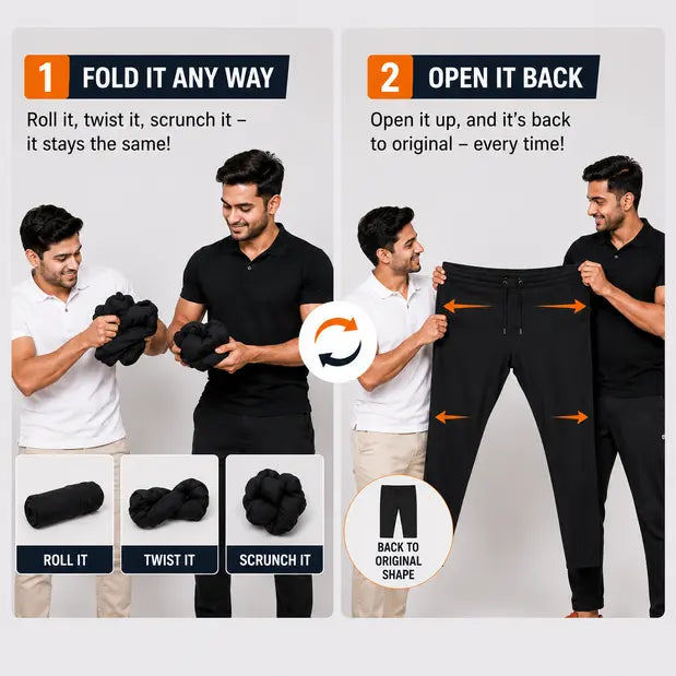 Combo Dark grey & Black Men's NS Lycra Track Pants ( pack of 2)