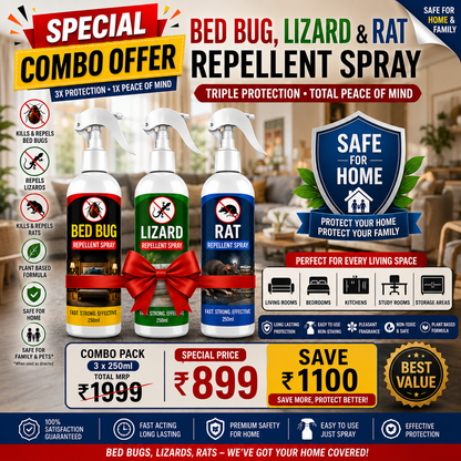 PowerGuard Anti Bed Bug, Rat & Lizard Repellent Spray (250ML)